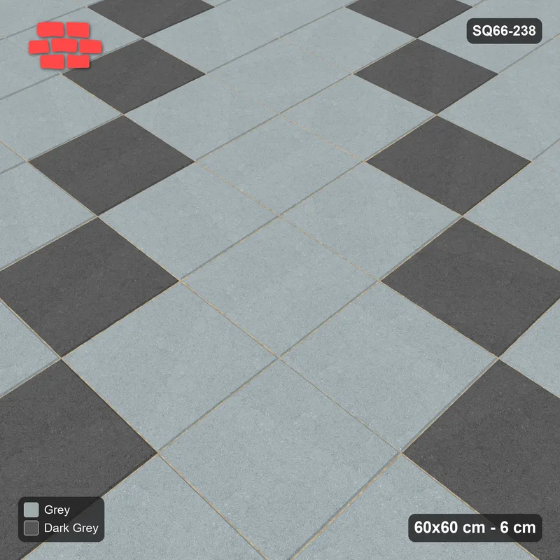 Interlock (Pasco) 60x60 cm · SQ66-238 · Diagonal Accent Lines · Side view Interlock (Pasco) 60x60 cm · SQ66-238 · Diagonal Accent Lines · Side view