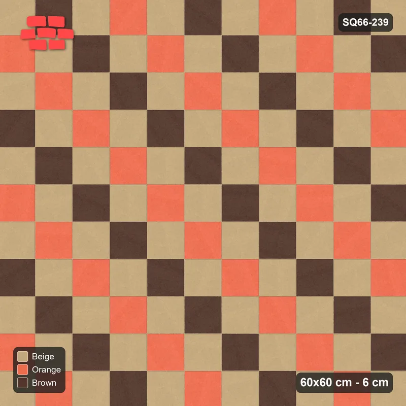 Interlock (Pasco) 60x60 cm · SQ66-239 · Tri-Tone Checker · Top view Interlock (Pasco) 60x60 cm · SQ66-239 · Tri-Tone Checker · Top view