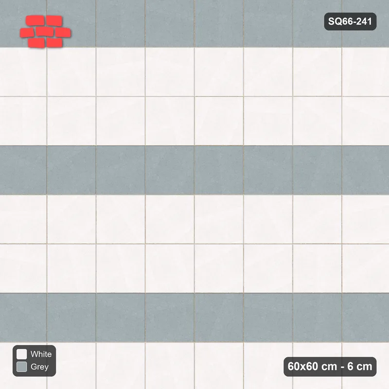 Interlock (Pasco) 60x60 cm · SQ66-241 · Accent Course Every Third · Top view Interlock (Pasco) 60x60 cm · SQ66-241 · Accent Course Every Third · Top view