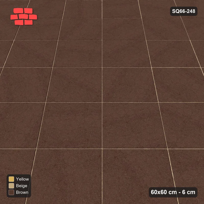 Interlock (Pasco) 60x60 cm · SQ66-248 · Diagonal with Tonal Row Gradient · Side view Interlock (Pasco) 60x60 cm · SQ66-248 · Diagonal with Tonal Row Gradient · Side view