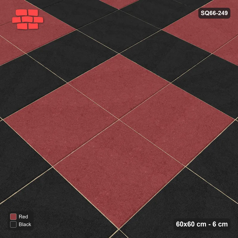 Interlock (Pasco) 60x60 cm · SQ66-249 · Grid Lines · Side view Interlock (Pasco) 60x60 cm · SQ66-249 · Grid Lines · Side view
