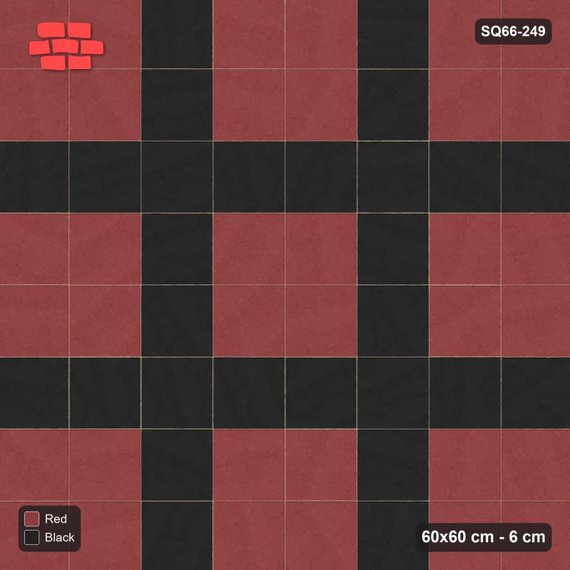 Interlock (Pasco) 60x60 cm · SQ66-249 · Grid Lines · Top view Interlock (Pasco) 60x60 cm · SQ66-249 · Grid Lines · Top view