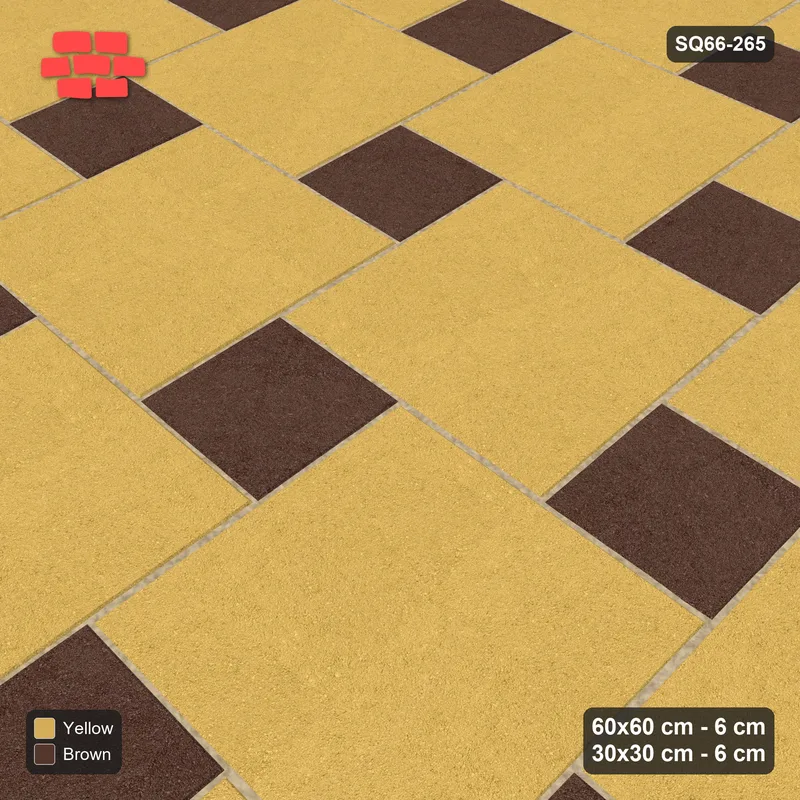 Interlock (Pasco) 60x60 cm · SQ66-265 · Offset Lattice, 30x30 Holes, Solid Slabs · Side view Interlock (Pasco) 60x60 cm · SQ66-265 · Offset Lattice, 30x30 Holes, Solid Slabs · Side view