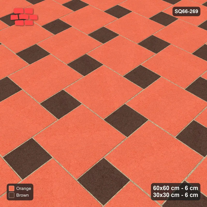 Interlock (Pasco) 60x60 cm · SQ66-269 · Offset Lattice, 30x30 Holes, Solid Slabs, 570 cm · Side view Interlock (Pasco) 60x60 cm · SQ66-269 · Offset Lattice, 30x30 Holes, Solid Slabs, 570 cm · Side view