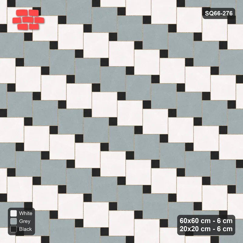 Interlock (Pasco) 60x60 cm · SQ66-276 · Offset Lattice, 20x20 Holes, Column Tones, Mirrored, 580 cm · Top view Interlock (Pasco) 60x60 cm · SQ66-276 · Offset Lattice, 20x20 Holes, Column Tones, Mirrored, 580 cm · Top view
