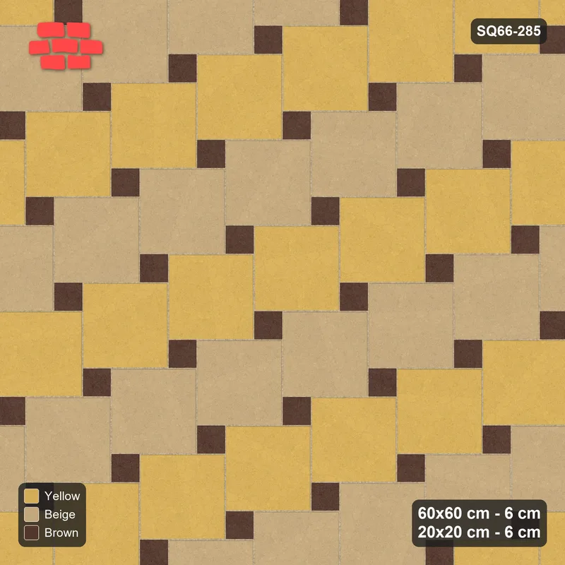 Interlock (Pasco) 60x60 cm · SQ66-285 · Offset Lattice, 20x20 Holes, Row Tones, 400 cm · Top view Interlock (Pasco) 60x60 cm · SQ66-285 · Offset Lattice, 20x20 Holes, Row Tones, 400 cm · Top view