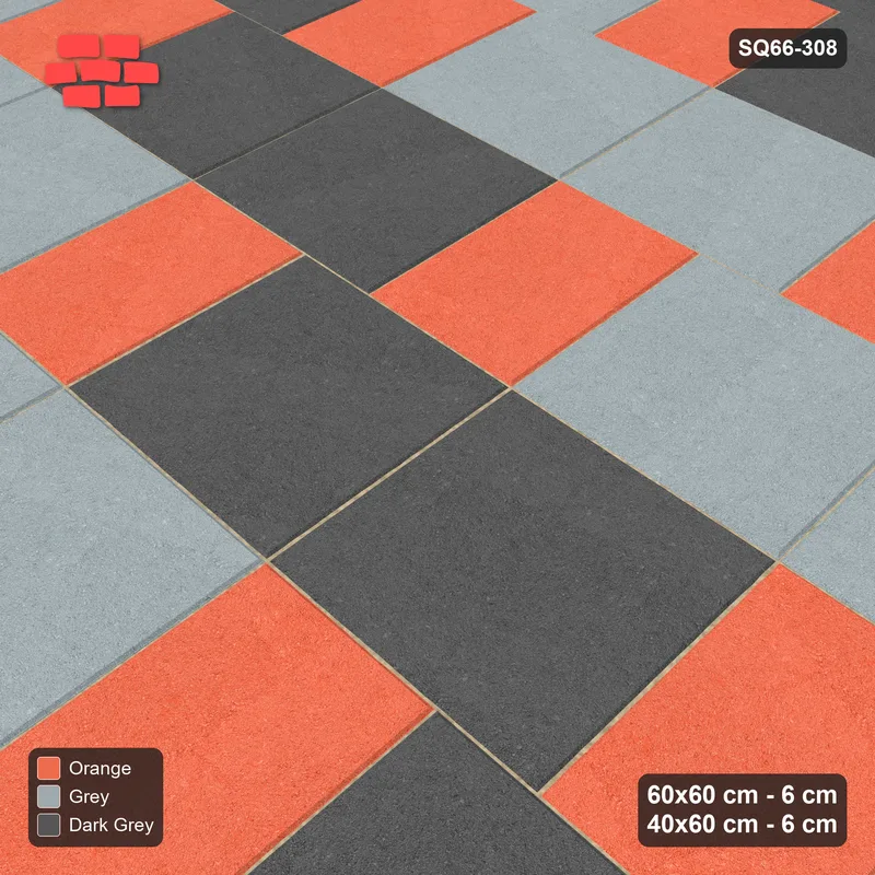 Interlock (Pasco) 60x60 cm · SQ66-308 · Slab Pair + 40x60 Plank Step, Pair Tones, Right, 440 cm · Side view Interlock (Pasco) 60x60 cm · SQ66-308 · Slab Pair + 40x60 Plank Step, Pair Tones, Right, 440 cm · Side view