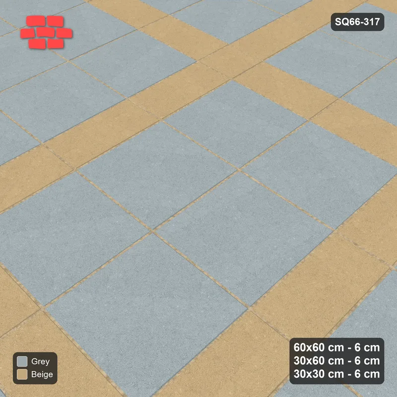 Interlock (Pasco) 60x60 cm · SQ66-317 · Panel Grid 3x2, 30 cm Lines, Dark Lines, Panel + Line Edges · Side view Interlock (Pasco) 60x60 cm · SQ66-317 · Panel Grid 3x2, 30 cm Lines, Dark Lines, Panel + Line Edges · Side view