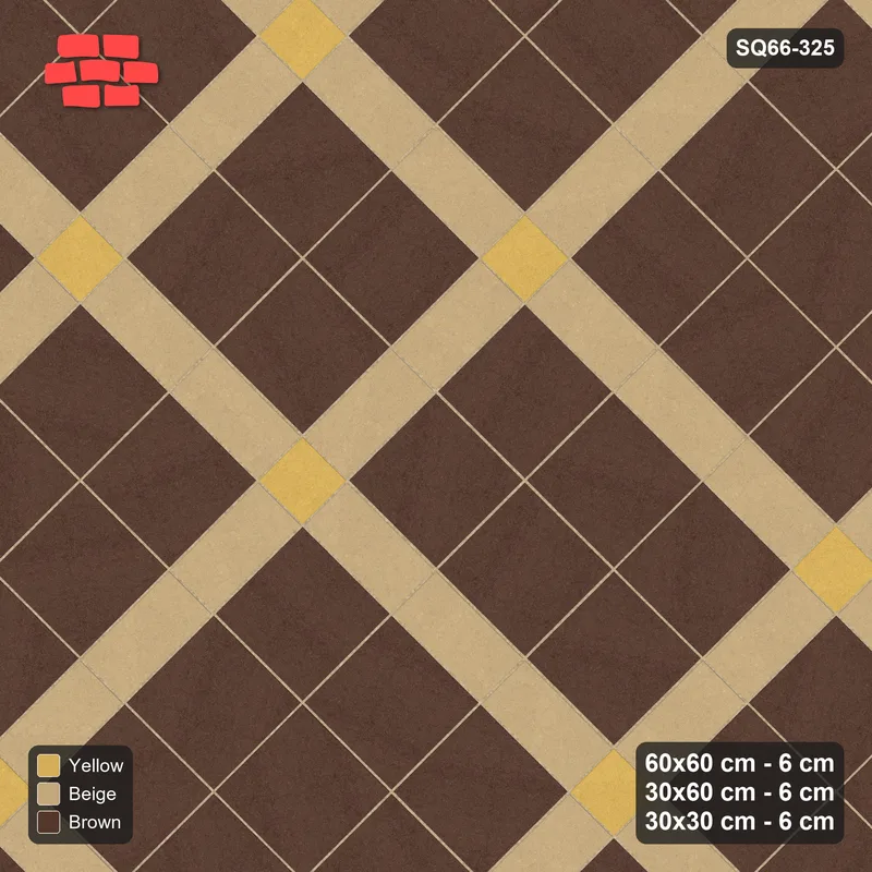 Interlock (Pasco) 60x60 cm · SQ66-325 · 45 Degree Panel Grid, 30 cm Lines, Accent Crossings, Kerb · Top view Interlock (Pasco) 60x60 cm · SQ66-325 · 45 Degree Panel Grid, 30 cm Lines, Accent Crossings, Kerb · Top view