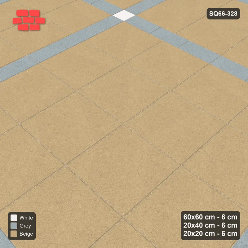 Interlock (Pasco) 60x60 cm · SQ66-328 · Panel Grid 2x2, 20 cm Lines, Accent Crossings, Line Edges · Side view Interlock (Pasco) 60x60 cm · SQ66-328 · Panel Grid 2x2, 20 cm Lines, Accent Crossings, Line Edges · Side view