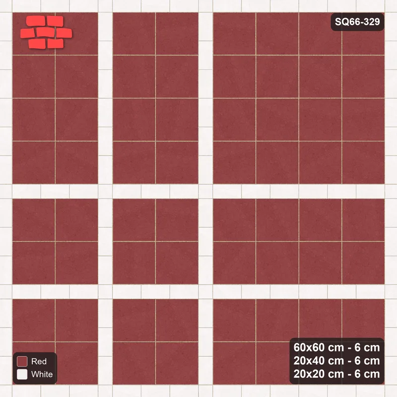 Interlock (Pasco) 60x60 cm · SQ66-329 · Panel Grid 2x2, 20 cm Lines, Dark Lines, Line Edges · Top view Interlock (Pasco) 60x60 cm · SQ66-329 · Panel Grid 2x2, 20 cm Lines, Dark Lines, Line Edges · Top view