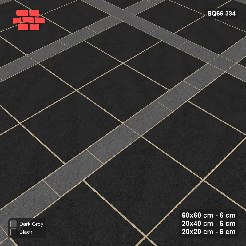 Interlock (Pasco) 60x60 cm · SQ66-334 · Panel Grid 2x2, 20 cm Lines, Line Edges, 560 cm · Side view Interlock (Pasco) 60x60 cm · SQ66-334 · Panel Grid 2x2, 20 cm Lines, Line Edges, 560 cm · Side view
