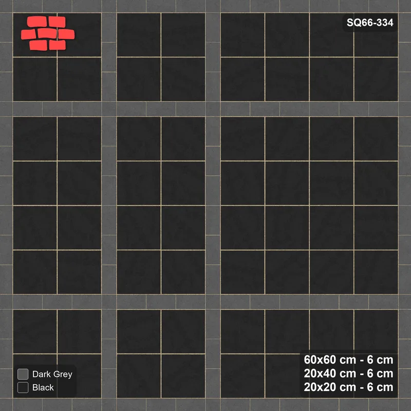 Interlock (Pasco) 60x60 cm · SQ66-334 · Panel Grid 2x2, 20 cm Lines, Line Edges, 560 cm · Top view Interlock (Pasco) 60x60 cm · SQ66-334 · Panel Grid 2x2, 20 cm Lines, Line Edges, 560 cm · Top view