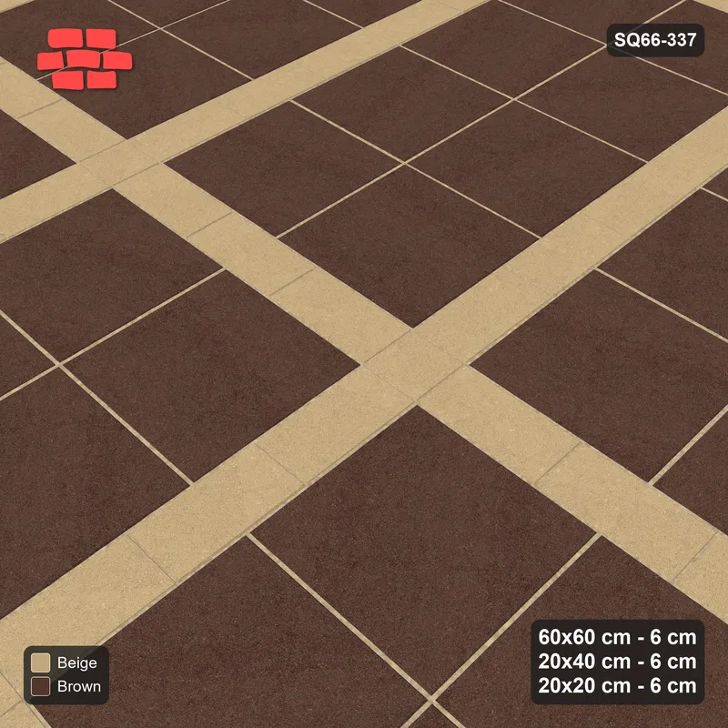 Interlock (Pasco) 60x60 cm · SQ66-337 · Panel Grid 2x2, 20 cm Lines, Dark Lines · Side view Interlock (Pasco) 60x60 cm · SQ66-337 · Panel Grid 2x2, 20 cm Lines, Dark Lines · Side view