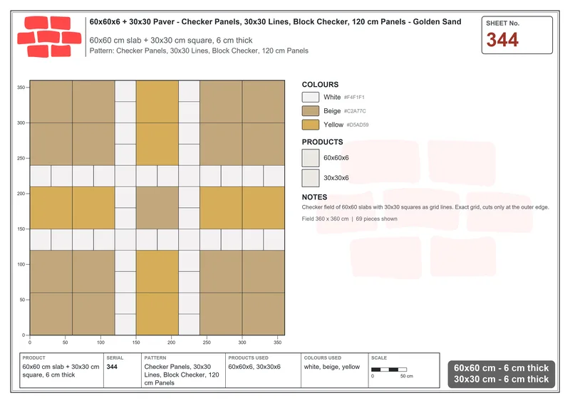 Interlock (Pasco) 60x60 cm · SQ66-344 · Checker Panels, 30x30 Lines, Block Checker, 120 cm Panels · Laying plan Interlock (Pasco) 60x60 cm · SQ66-344 · Checker Panels, 30x30 Lines, Block Checker, 120 cm Panels · Laying plan