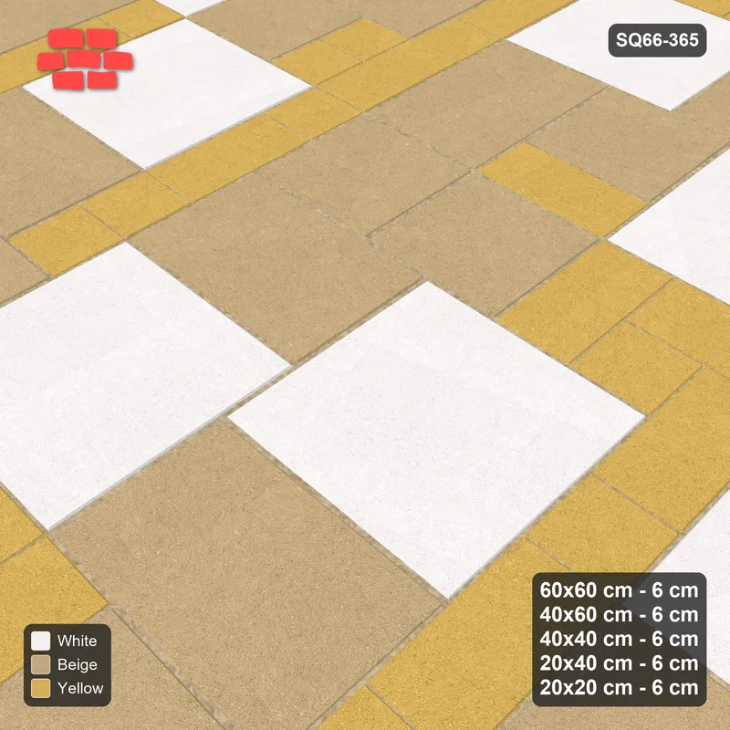 Interlock (Pasco) 60x60 cm · SQ66-365 · Five-Size Ashlar, 140 cm Block, Tiered Tones, Varied, 420 cm · Side view Interlock (Pasco) 60x60 cm · SQ66-365 · Five-Size Ashlar, 140 cm Block, Tiered Tones, Varied, 420 cm · Side view