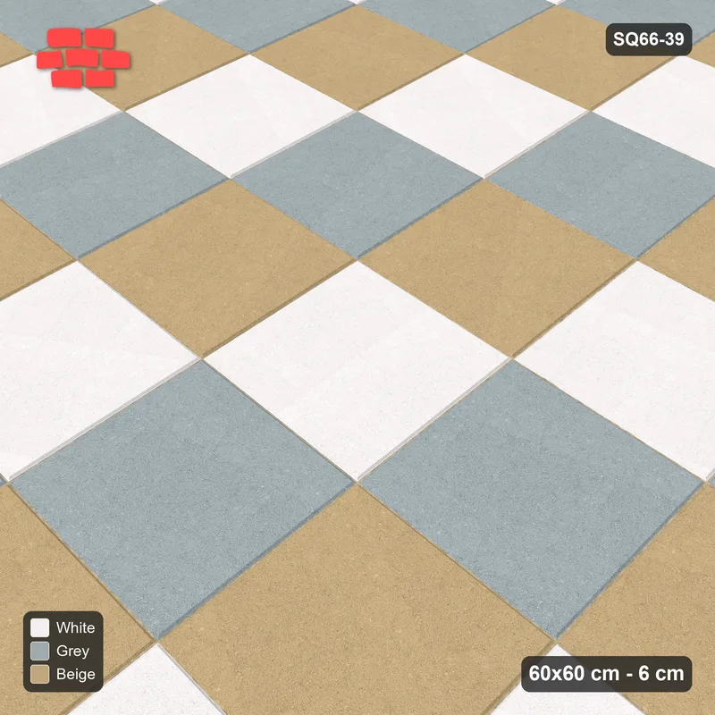 Interlock (Pasco) 60x60 cm · SQ66-39 · Rising Diagonal Tone Steps · Side view Interlock (Pasco) 60x60 cm · SQ66-39 · Rising Diagonal Tone Steps · Side view