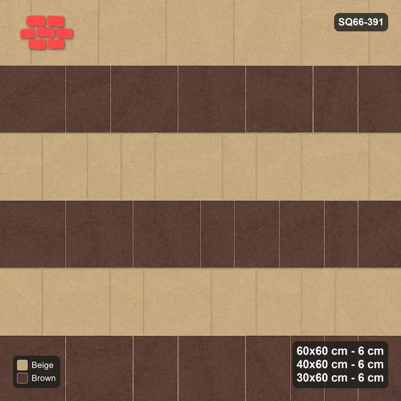 Interlock (Pasco) 60x60 cm · SQ66-391 · Roman Course Mix, 60 cm Courses, Course Tones, Horizontal · Top view Interlock (Pasco) 60x60 cm · SQ66-391 · Roman Course Mix, 60 cm Courses, Course Tones, Horizontal · Top view