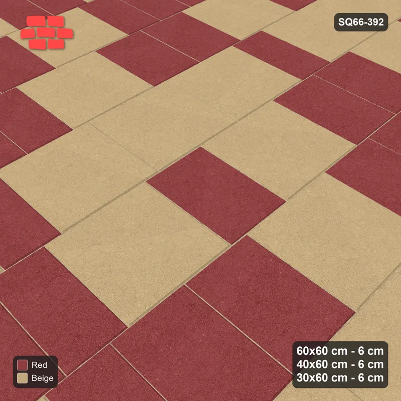 Interlock (Pasco) 60x60 cm · SQ66-392 · Roman Course Mix, 60 cm Courses, Length Tones, Vertical · Side view Interlock (Pasco) 60x60 cm · SQ66-392 · Roman Course Mix, 60 cm Courses, Length Tones, Vertical · Side view