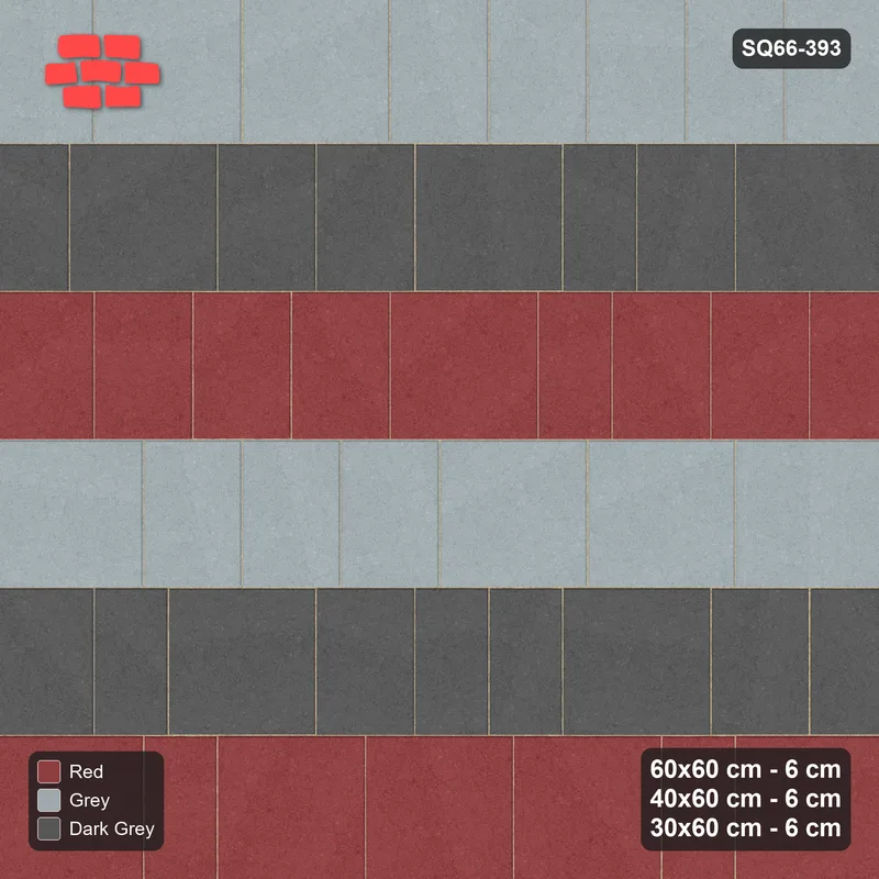 Interlock (Pasco) 60x60 cm · SQ66-393 · Roman Course Mix, 60 cm Courses, Course Tones, 360 cm · Top view Interlock (Pasco) 60x60 cm · SQ66-393 · Roman Course Mix, 60 cm Courses, Course Tones, 360 cm · Top view