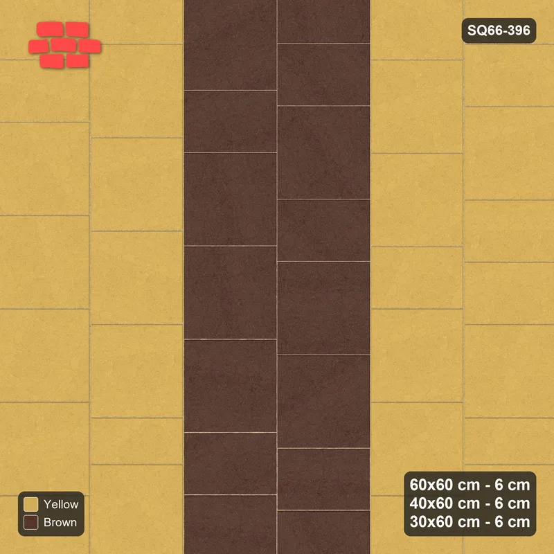 Interlock (Pasco) 60x60 cm · SQ66-396 · Roman Course Mix, 60 cm Courses, Paired Courses, Vertical · Top view Interlock (Pasco) 60x60 cm · SQ66-396 · Roman Course Mix, 60 cm Courses, Paired Courses, Vertical · Top view