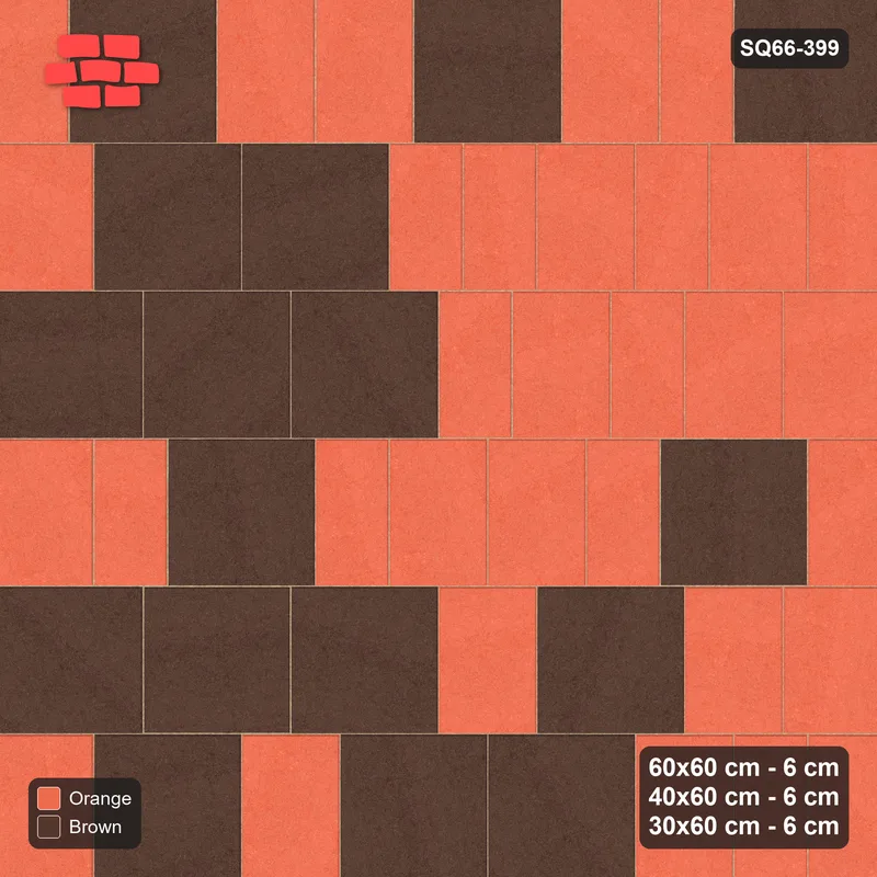 Interlock (Pasco) 60x60 cm · SQ66-399 · Roman Course Mix, 60 cm Courses, Length Tones, Horizontal · Top view Interlock (Pasco) 60x60 cm · SQ66-399 · Roman Course Mix, 60 cm Courses, Length Tones, Horizontal · Top view