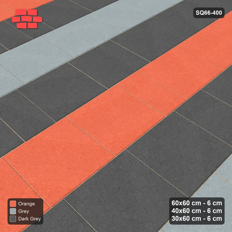 Interlock (Pasco) 60x60 cm · SQ66-400 · Roman Course Mix, 60 cm Courses, Graded Courses, 540 cm · Side view Interlock (Pasco) 60x60 cm · SQ66-400 · Roman Course Mix, 60 cm Courses, Graded Courses, 540 cm · Side view