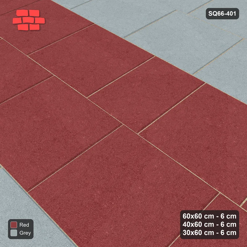 Interlock (Pasco) 60x60 cm · SQ66-401 · Roman Course Mix, 60 cm Courses, Paired Courses, Horizontal · Side view Interlock (Pasco) 60x60 cm · SQ66-401 · Roman Course Mix, 60 cm Courses, Paired Courses, Horizontal · Side view