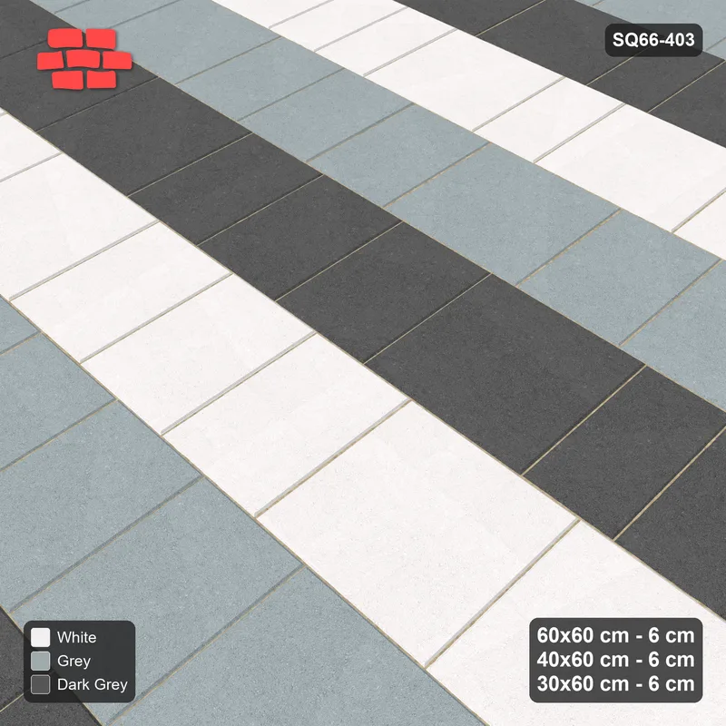 Interlock (Pasco) 60x60 cm · SQ66-403 · Roman Course Mix, 60 cm Courses, Course Tones, 600 cm · Side view Interlock (Pasco) 60x60 cm · SQ66-403 · Roman Course Mix, 60 cm Courses, Course Tones, 600 cm · Side view