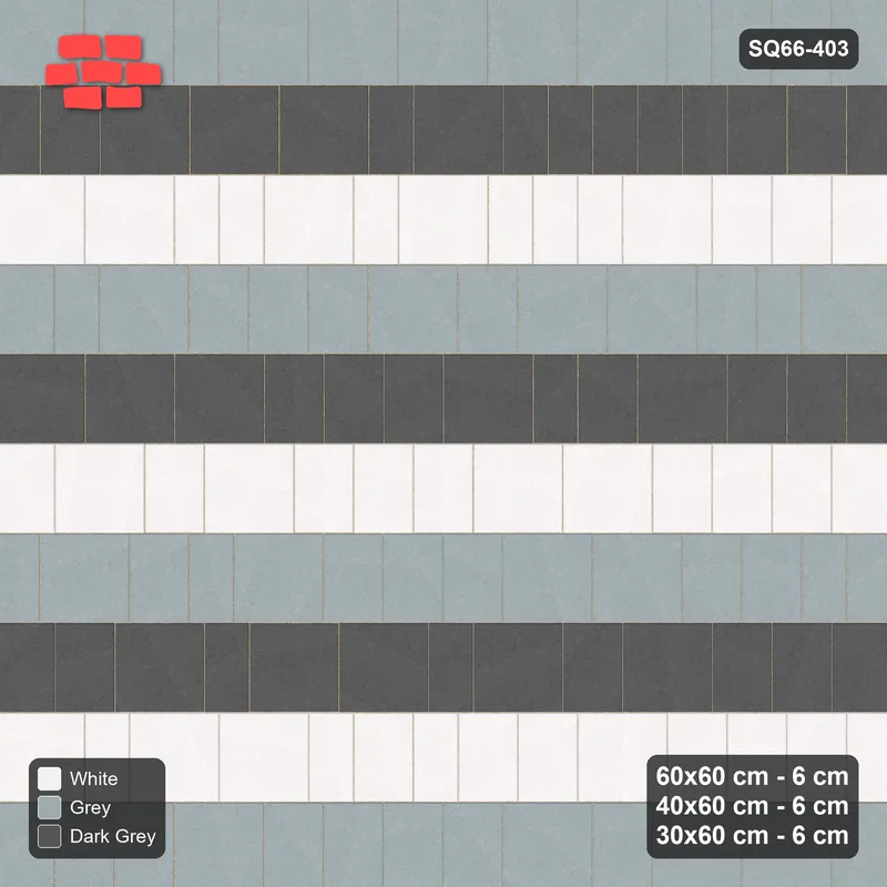 Interlock (Pasco) 60x60 cm · SQ66-403 · Roman Course Mix, 60 cm Courses, Course Tones, 600 cm · Top view Interlock (Pasco) 60x60 cm · SQ66-403 · Roman Course Mix, 60 cm Courses, Course Tones, 600 cm · Top view
