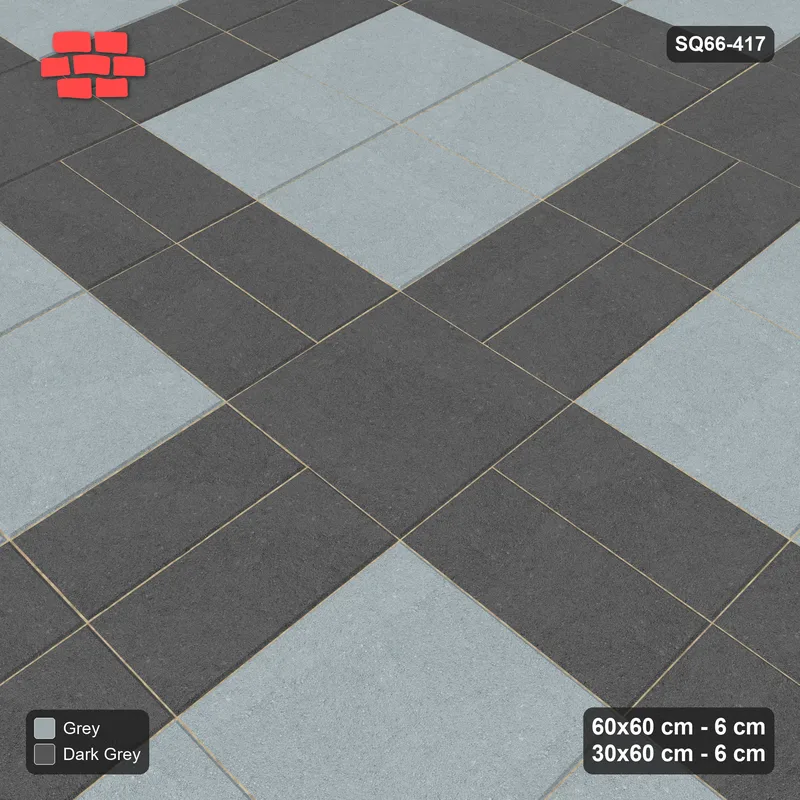 Interlock (Pasco) 60x60 cm · SQ66-417 · Double Pinwheel, 180 cm Module, Contrast Centre, Right Hand · Side view Interlock (Pasco) 60x60 cm · SQ66-417 · Double Pinwheel, 180 cm Module, Contrast Centre, Right Hand · Side view