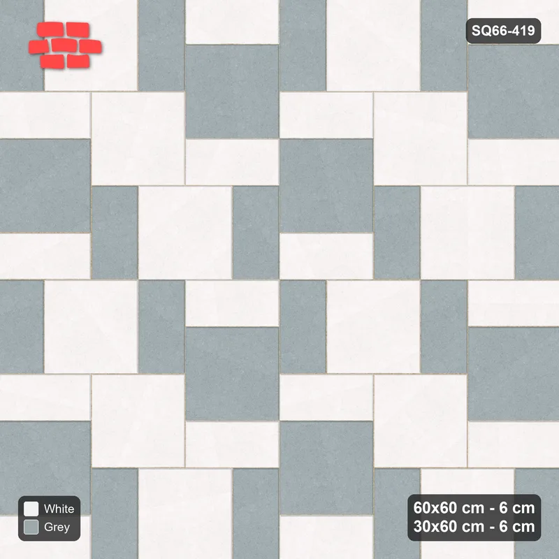 Interlock (Pasco) 60x60 cm · SQ66-419 · Double Pinwheel, 180 cm Module, Left Hand, Whole Modules · Top view Interlock (Pasco) 60x60 cm · SQ66-419 · Double Pinwheel, 180 cm Module, Left Hand, Whole Modules · Top view