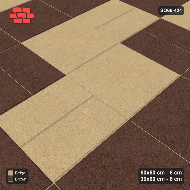 Interlock (Pasco) 60x60 cm · SQ66-424 · Double Pinwheel, 180 cm Module, Right Hand, Cut Edges · Side view Interlock (Pasco) 60x60 cm · SQ66-424 · Double Pinwheel, 180 cm Module, Right Hand, Cut Edges · Side view