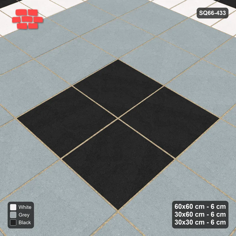Interlock (Pasco) 60x60 cm · SQ66-433 · Rug, 6x6 Slab Field, Stack Centre, Medallion, 540 cm · Side view Interlock (Pasco) 60x60 cm · SQ66-433 · Rug, 6x6 Slab Field, Stack Centre, Medallion, 540 cm · Side view