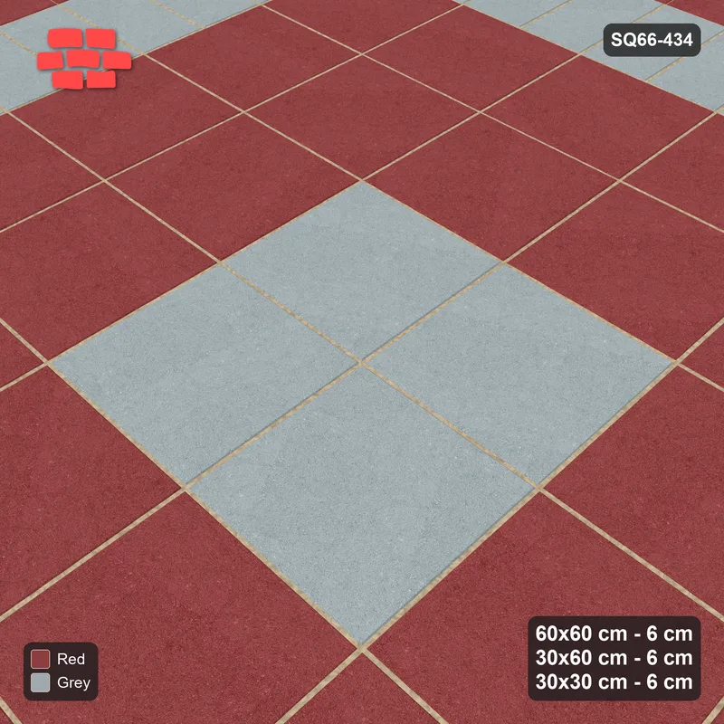 Interlock (Pasco) 60x60 cm · SQ66-434 · Rug, 6x6 Slab Field, Stack Centre, Corner Keys, Medallion · Side view Interlock (Pasco) 60x60 cm · SQ66-434 · Rug, 6x6 Slab Field, Stack Centre, Corner Keys, Medallion · Side view