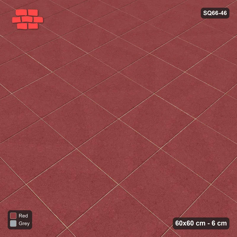 Interlock (Pasco) 60x60 cm · SQ66-46 · Corner Squares Plaza · Side view Interlock (Pasco) 60x60 cm · SQ66-46 · Corner Squares Plaza · Side view
