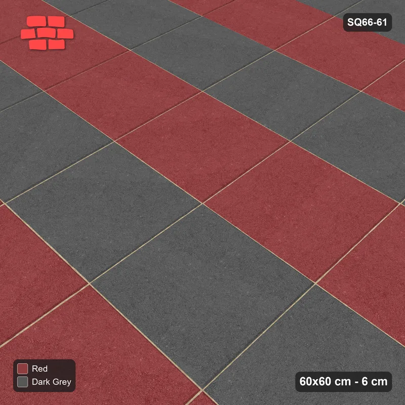 Interlock (Pasco) 60x60 cm · SQ66-61 · Tone Row Stripes · Side view Interlock (Pasco) 60x60 cm · SQ66-61 · Tone Row Stripes · Side view