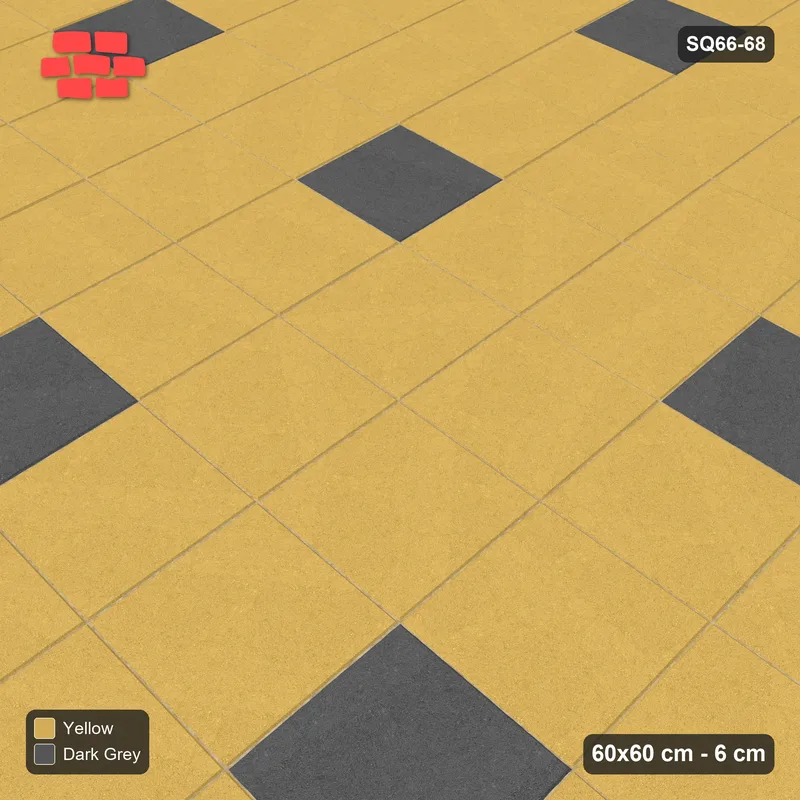 Interlock (Pasco) 60x60 cm · SQ66-68 · Wide Dotted Grid · Side view Interlock (Pasco) 60x60 cm · SQ66-68 · Wide Dotted Grid · Side view