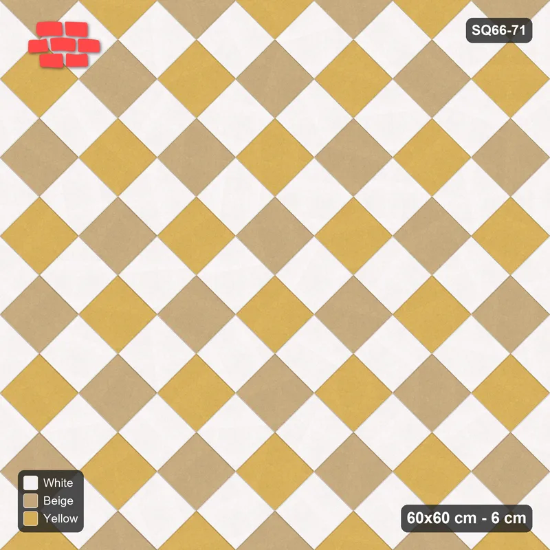 Interlock (Pasco) 60x60 cm · SQ66-71 · Diagonal with Argyle Diamonds · Top view Interlock (Pasco) 60x60 cm · SQ66-71 · Diagonal with Argyle Diamonds · Top view