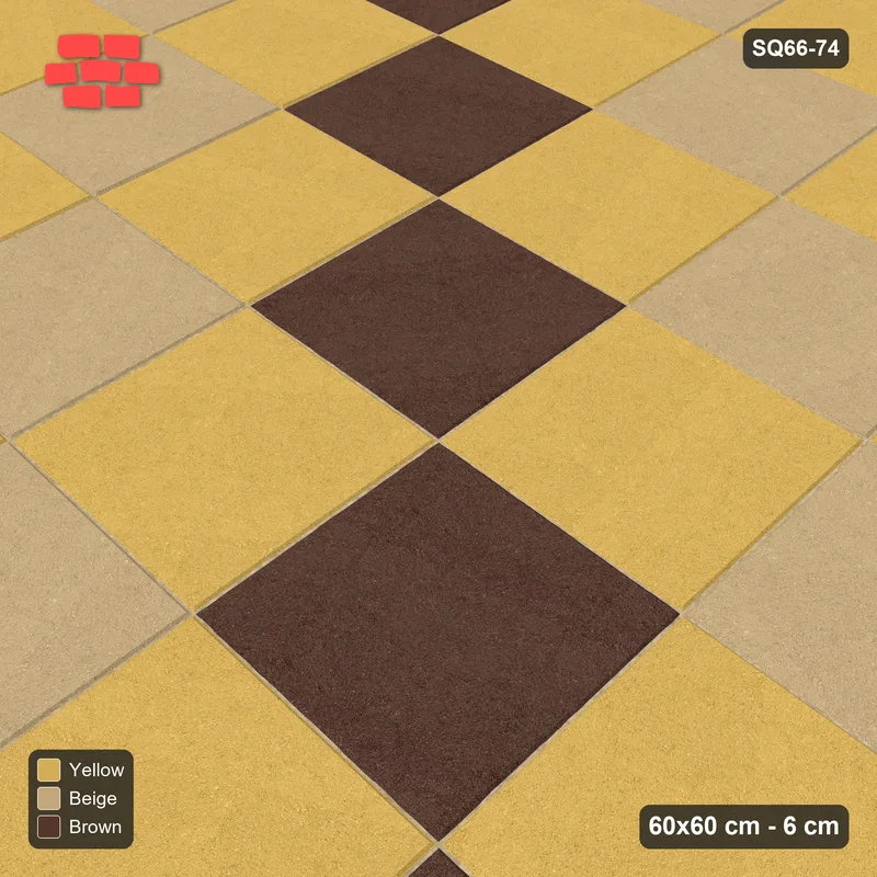 Interlock (Pasco) 60x60 cm · SQ66-74 · Tri-Tone Checker · Side view Interlock (Pasco) 60x60 cm · SQ66-74 · Tri-Tone Checker · Side view