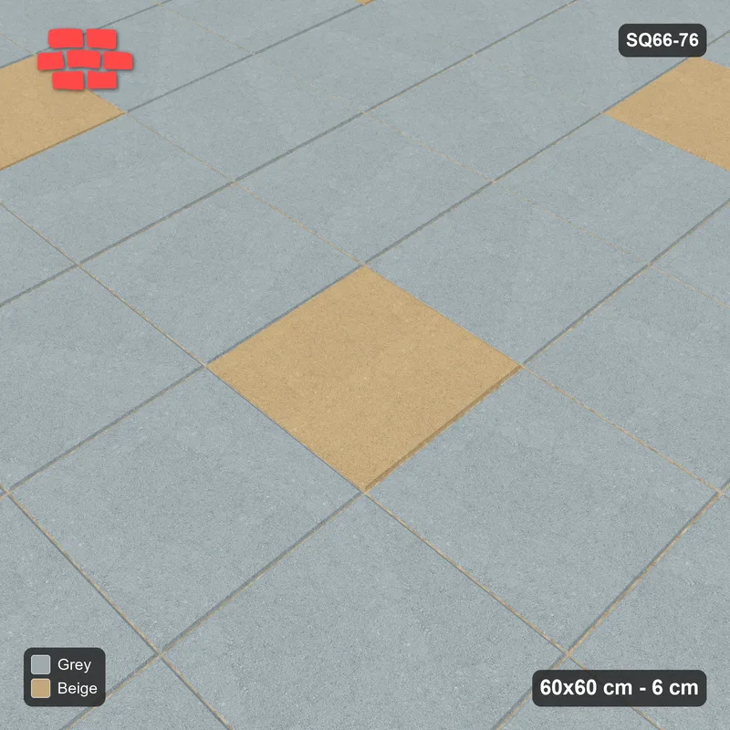 Interlock (Pasco) 60x60 cm · SQ66-76 · Wide Dotted Grid · Side view Interlock (Pasco) 60x60 cm · SQ66-76 · Wide Dotted Grid · Side view