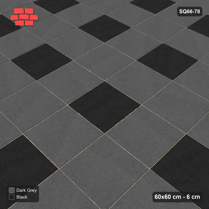Interlock (Pasco) 60x60 cm · SQ66-78 · Dotted Grid · Side view Interlock (Pasco) 60x60 cm · SQ66-78 · Dotted Grid · Side view
