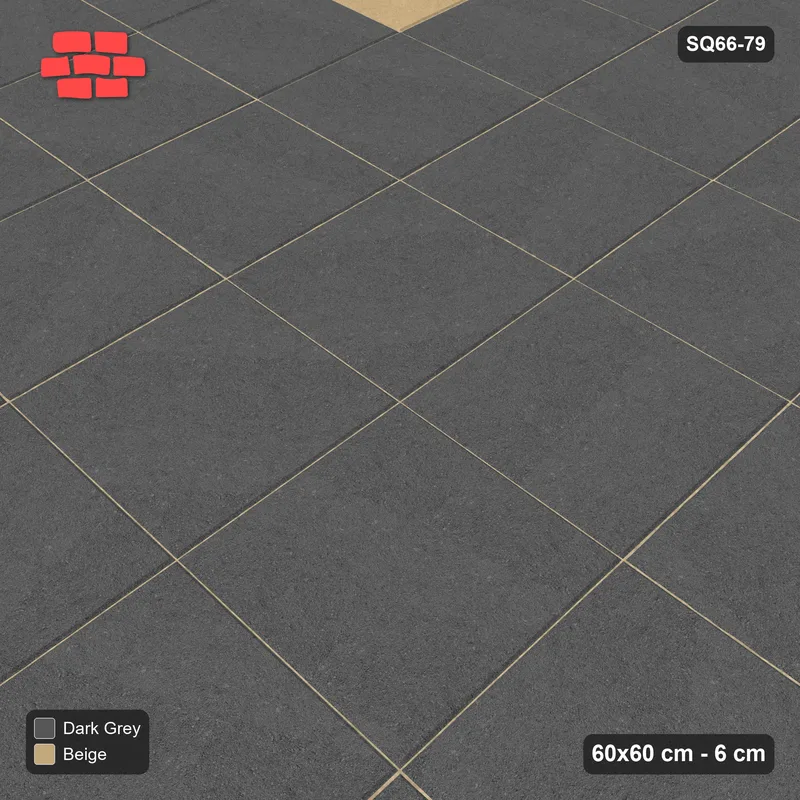 Interlock (Pasco) 60x60 cm · SQ66-79 · Corner Squares Plaza · Side view Interlock (Pasco) 60x60 cm · SQ66-79 · Corner Squares Plaza · Side view