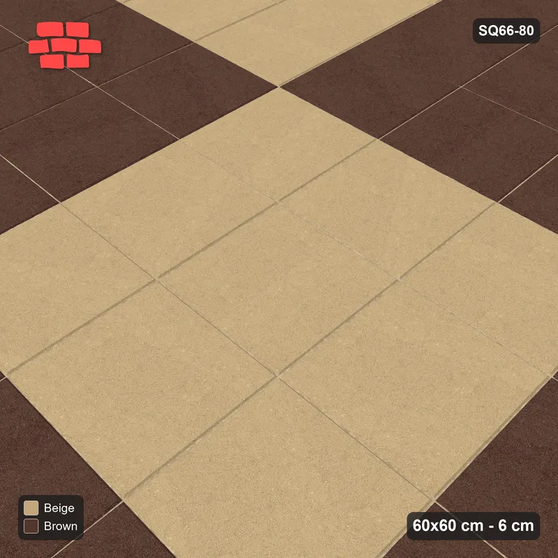 Interlock (Pasco) 60x60 cm · SQ66-80 · Triple-Slab Checker Blocks · Side view Interlock (Pasco) 60x60 cm · SQ66-80 · Triple-Slab Checker Blocks · Side view