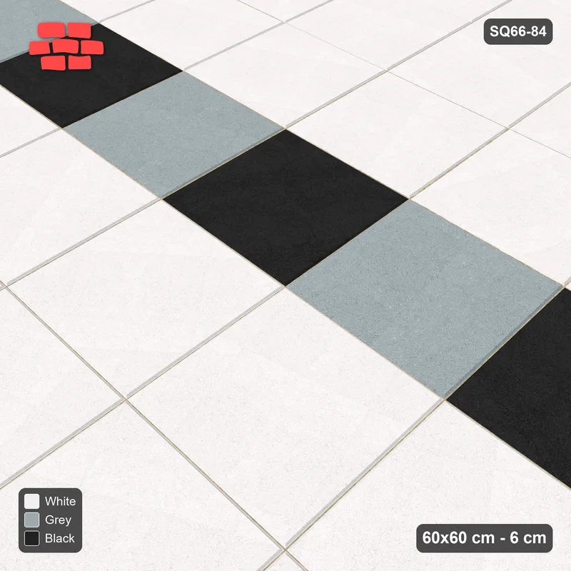 Interlock (Pasco) 60x60 cm · SQ66-84 · Checker Band Feature · Side view Interlock (Pasco) 60x60 cm · SQ66-84 · Checker Band Feature · Side view