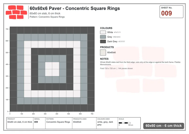 Interlock (Pasco) · 60x60x6 · SQ66-9