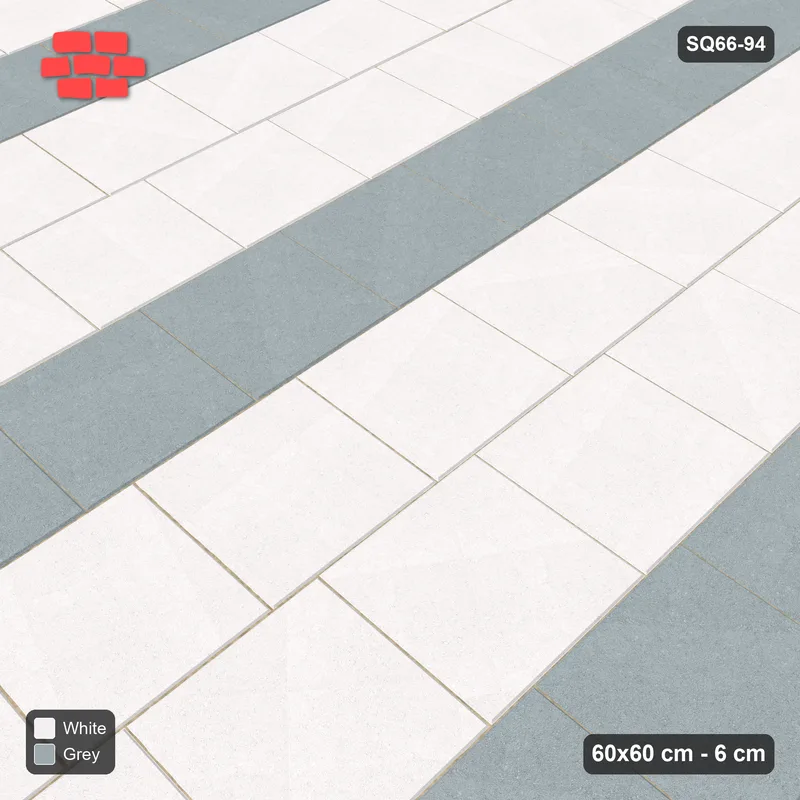 Interlock (Pasco) 60x60 cm · SQ66-94 · Vertical Quarter-Bond with Accent Course Every Third · Side view Interlock (Pasco) 60x60 cm · SQ66-94 · Vertical Quarter-Bond with Accent Course Every Third · Side view