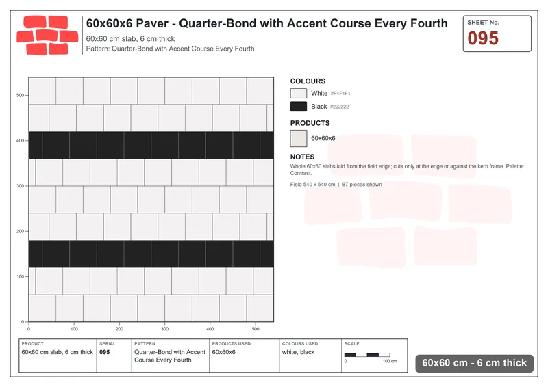 Interlock (Pasco) 60x60 cm · SQ66-95 · Diamond within Diamond · Laying plan Interlock (Pasco) 60x60 cm · SQ66-95 · Diamond within Diamond · Laying plan