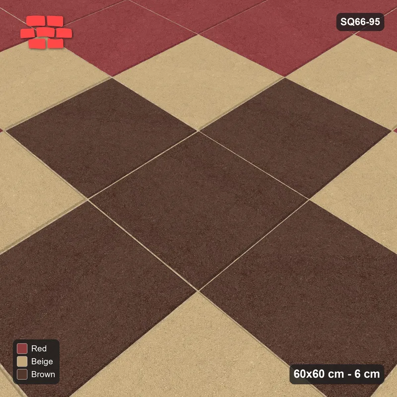 Interlock (Pasco) 60x60 cm · SQ66-95 · Diamond within Diamond · Side view Interlock (Pasco) 60x60 cm · SQ66-95 · Diamond within Diamond · Side view