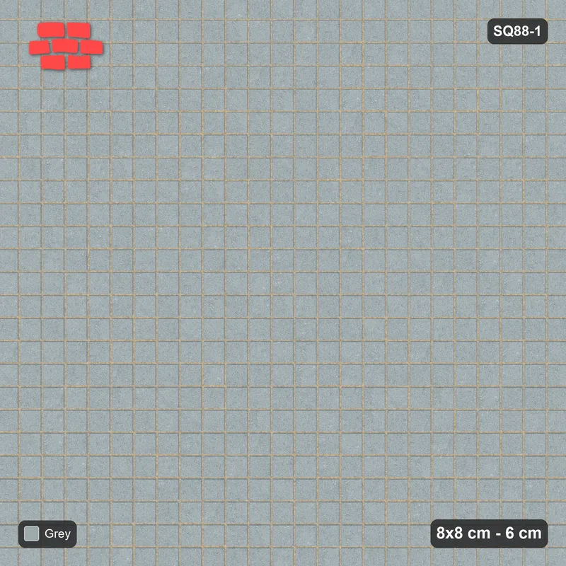 Interlock (Pasco) 8x8 cm · SQ88-1 · Stack Bond · Top view Interlock (Pasco) 8x8 cm · SQ88-1 · Stack Bond · Top view